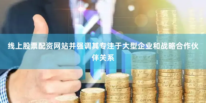 线上股票配资网站并强调其专注于大型企业和战略合作伙伴关系